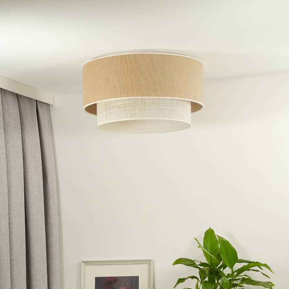 Plafonnier en textile, Boho Jute