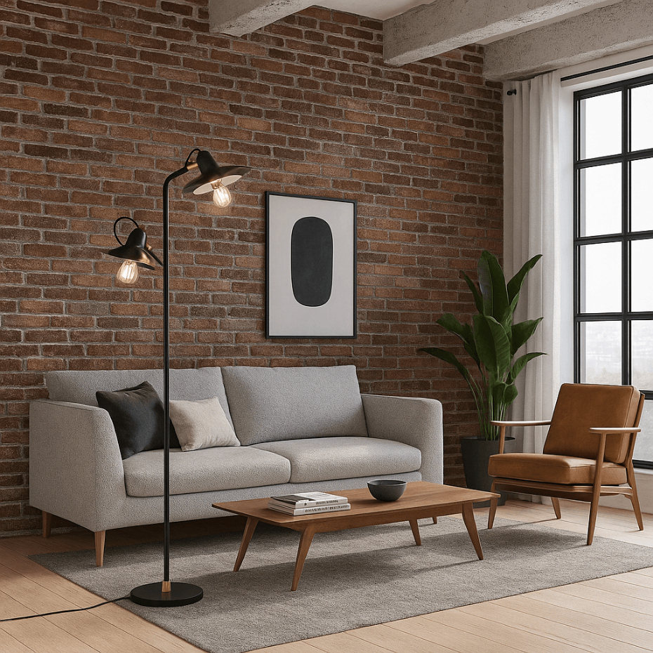 Lampadaire en acier, SPEAKER