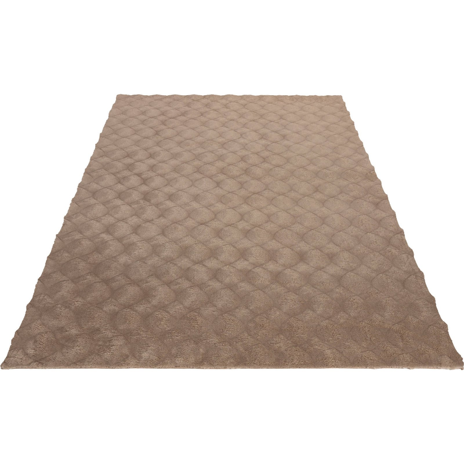 Tapis shaggy en polyester rectangulaire