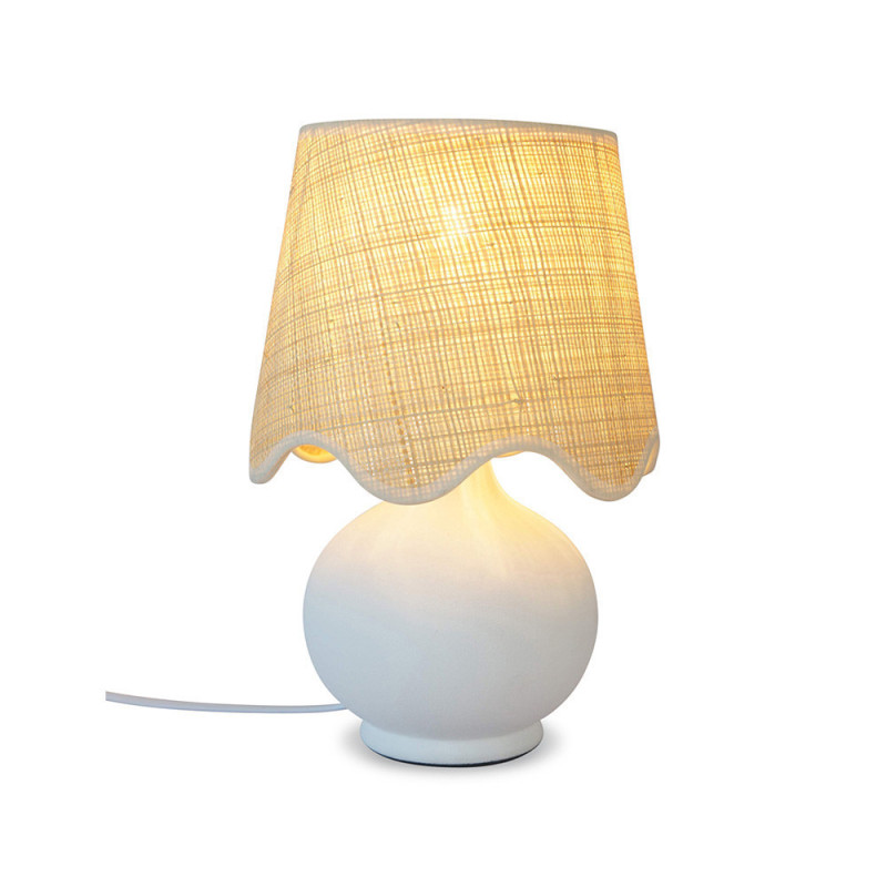 Lampe de chevet céramique blanche Victoire