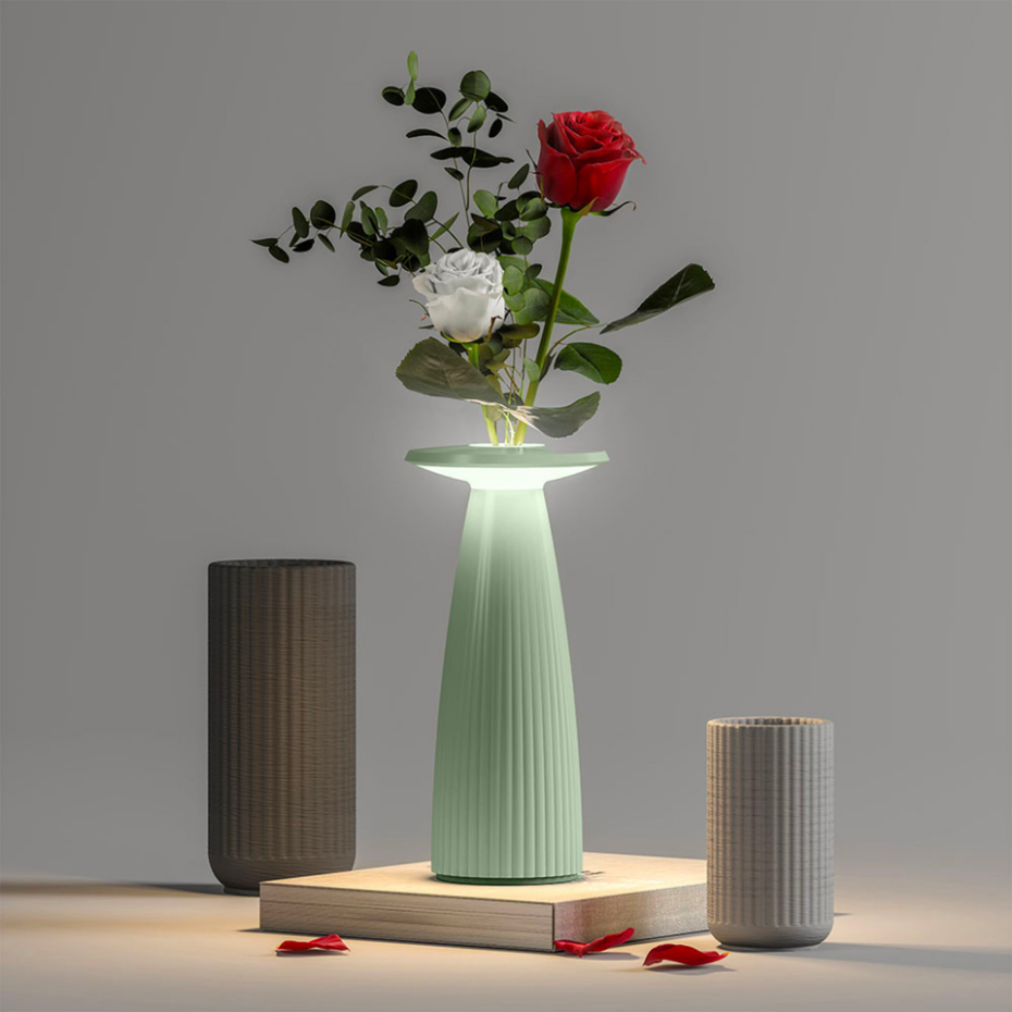 Lampe de table sans fil vase FLORA H20CM
