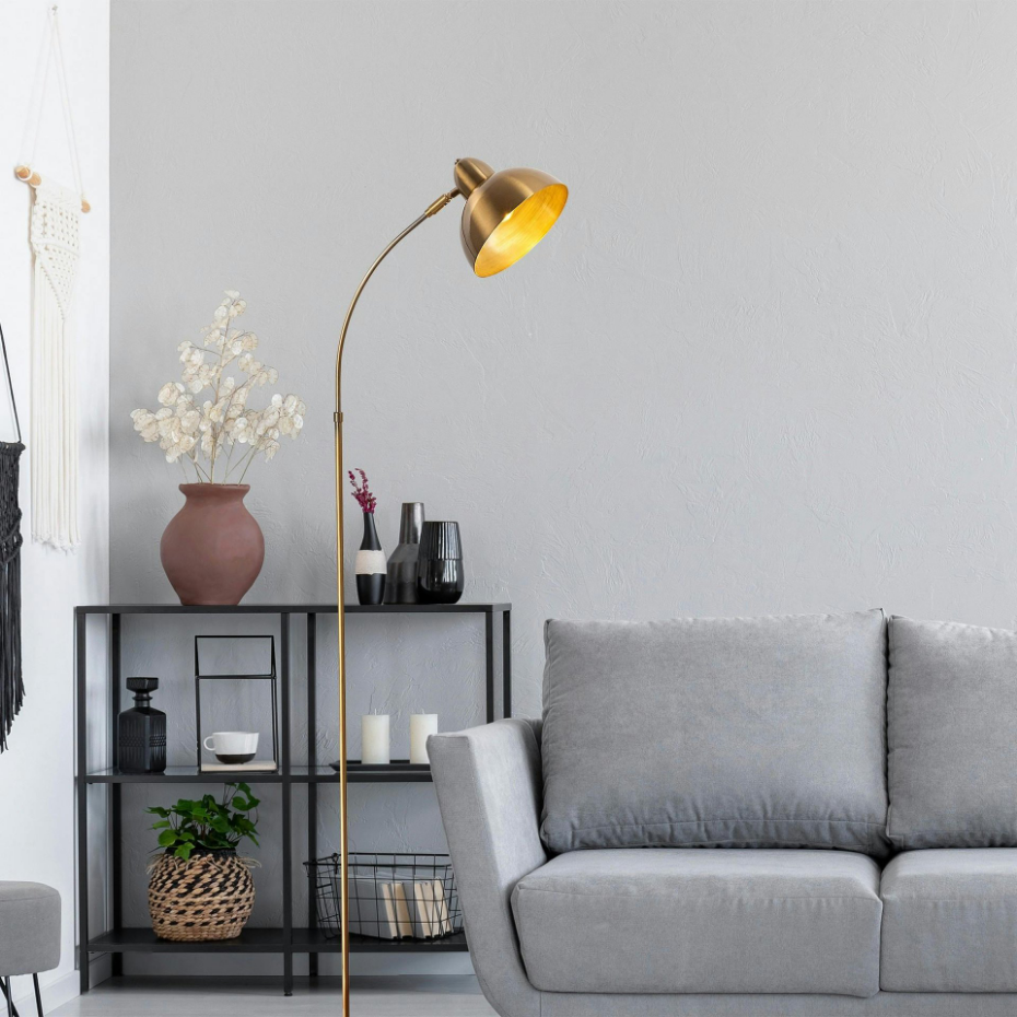 Lampadaire vintage en métal SILE