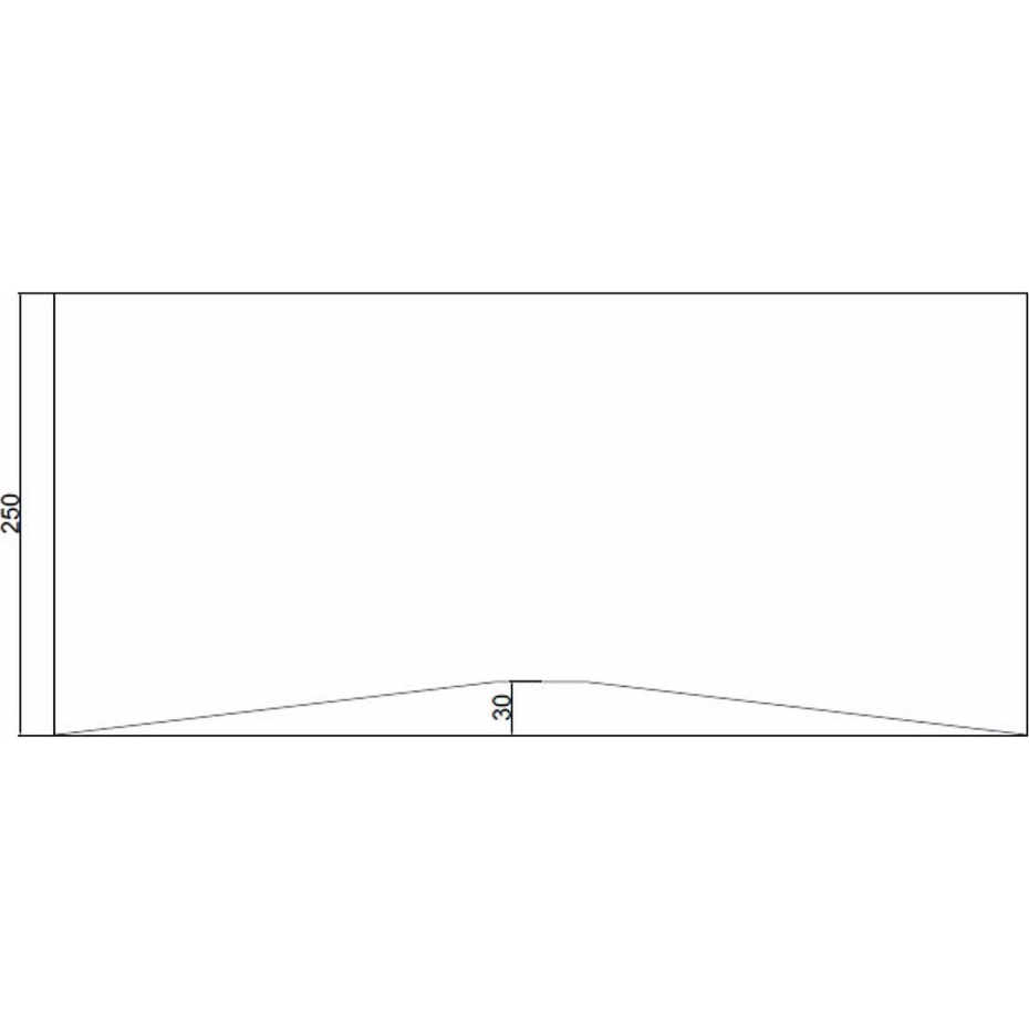 Abat-jour rectangulaire en polyester