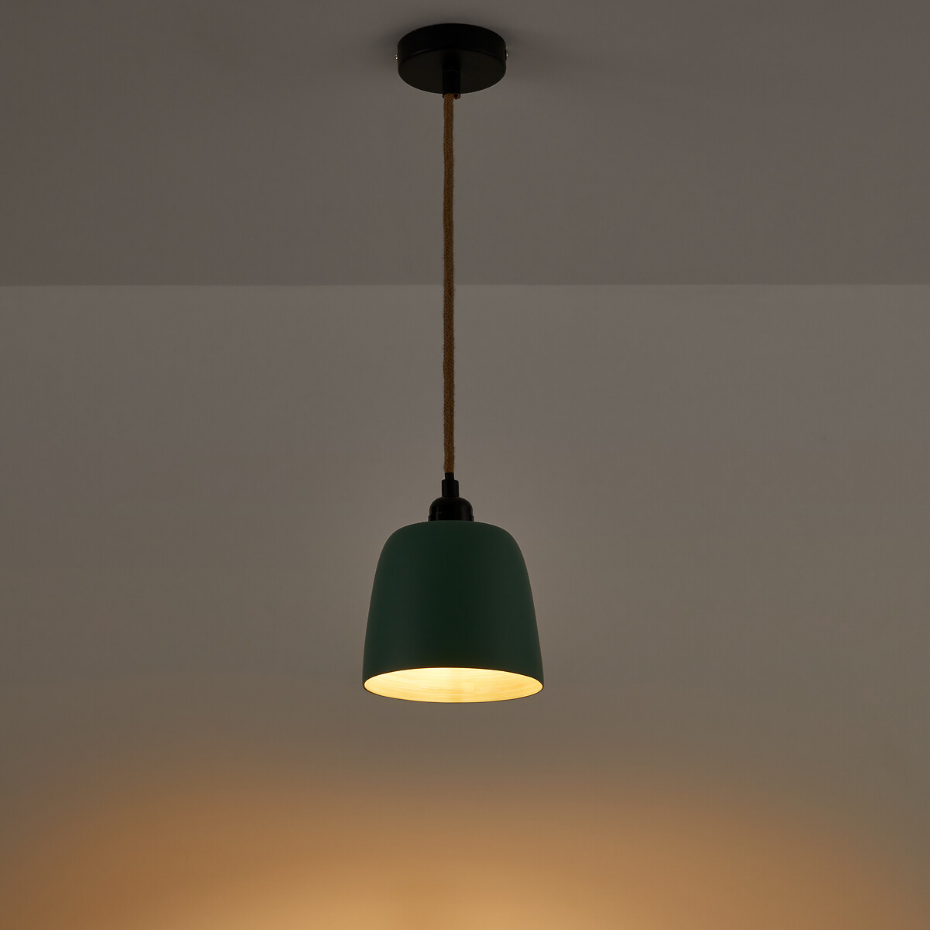 Suspension en bambou colorée Ø15 cm, Bineta