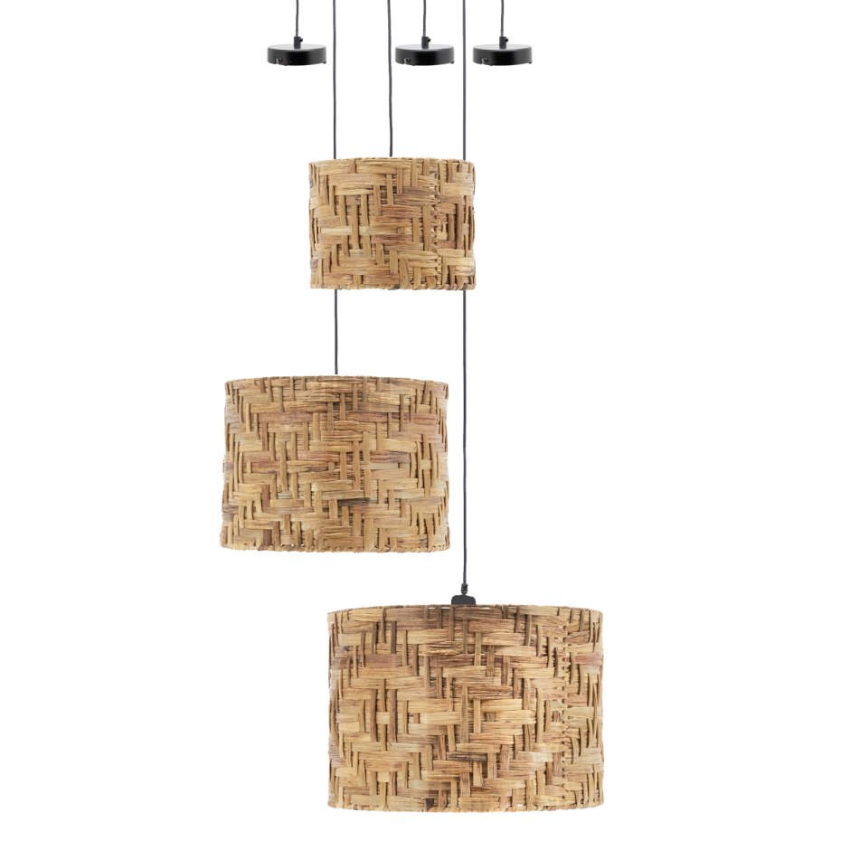 Suspensions en jonc de mer (Lot de  3)