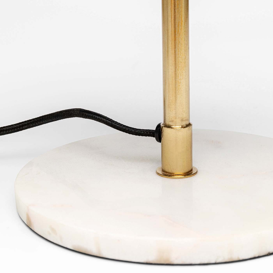 Lampe en acier et marbre, LIA
