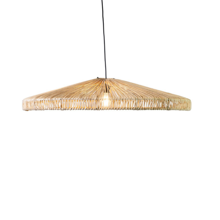 Suspension plate en rotin ESSO
