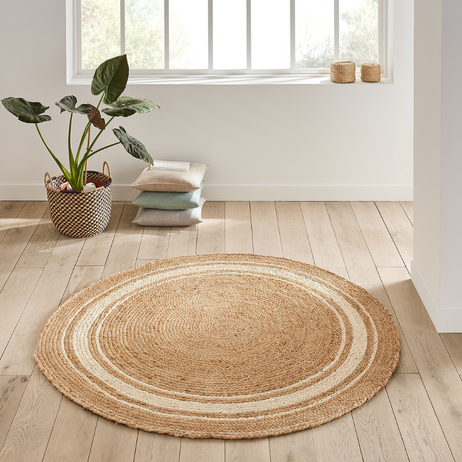 Tapis jute rond, Aftas