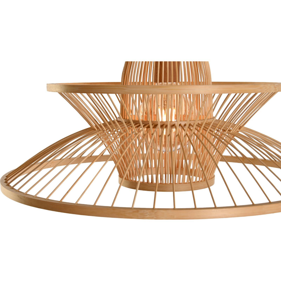 Suspension plafonnier en bambou pour intérieur