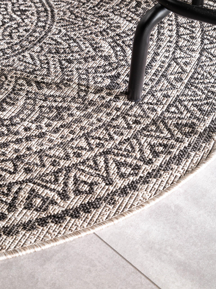 Tapis d'extérieur & intérieur rond CLEO