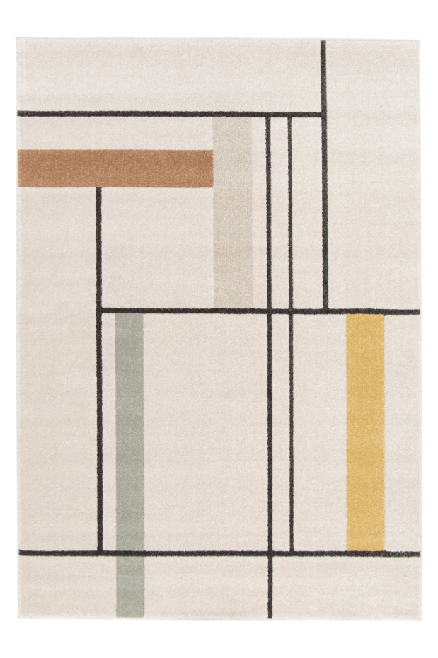 Tapis super doux très graphique PIET