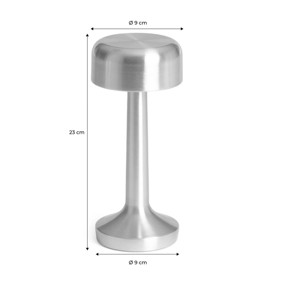 Lampe de table intérieur LED métal doré Ø9cm DAVID