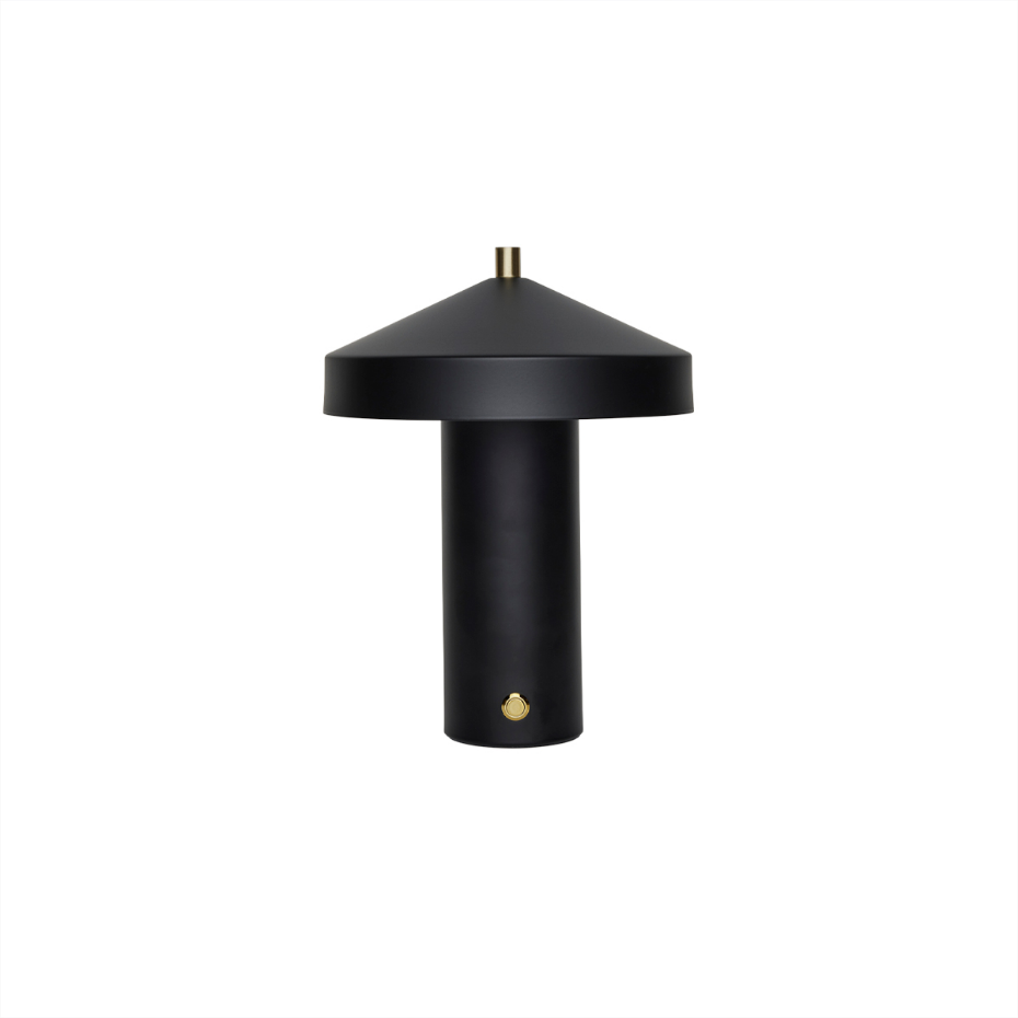 Lampe en acier avec abat-jour
