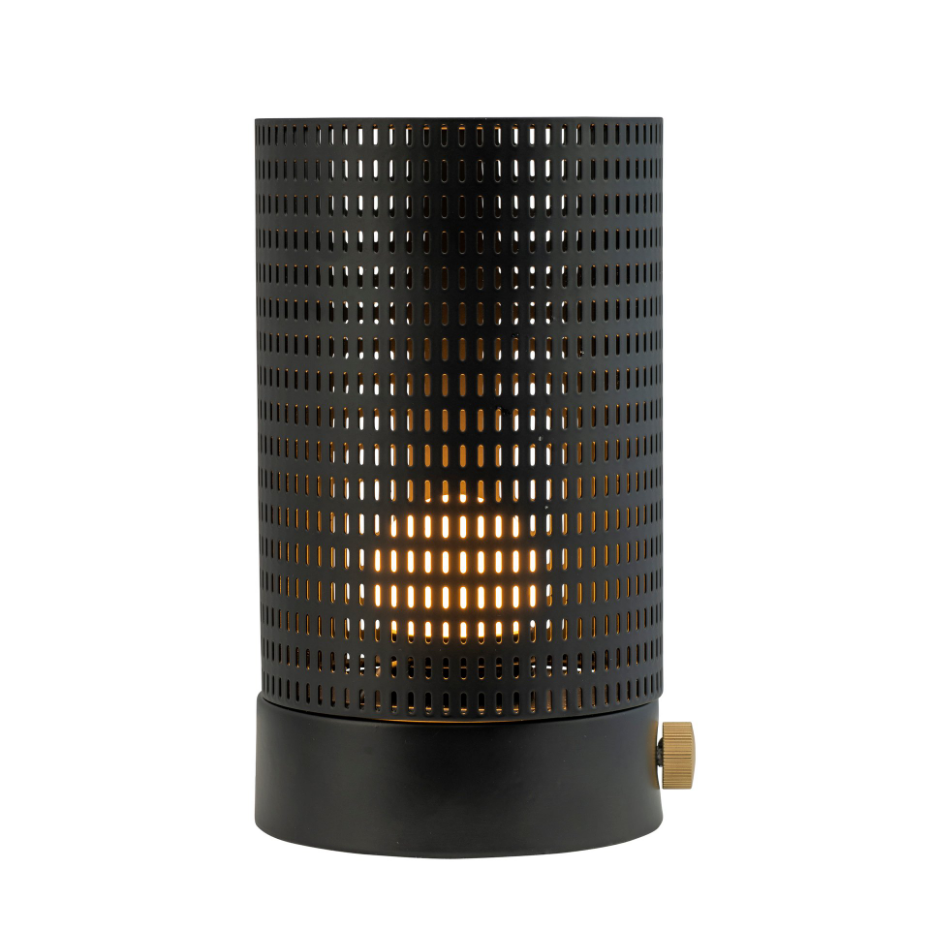 Lanterne noire/laiton MESH