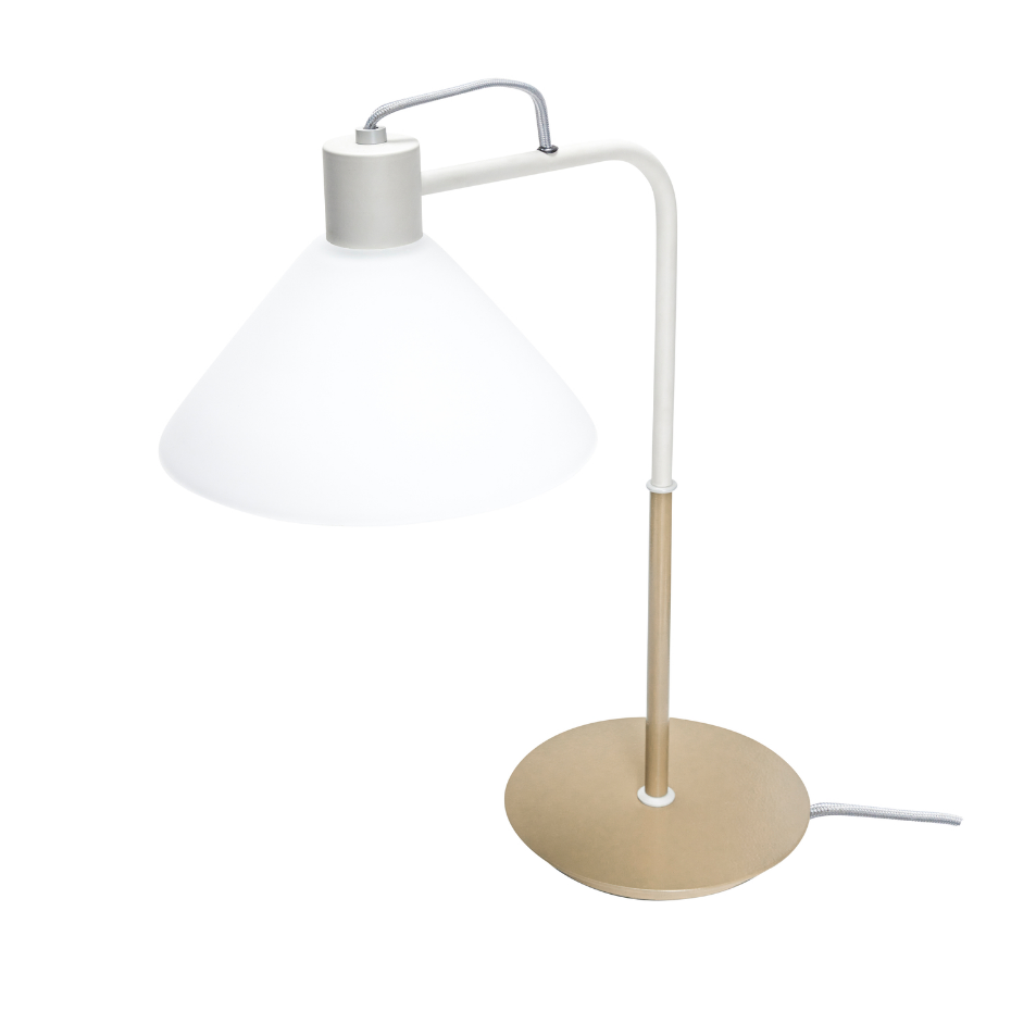 Lampe de table en fer et verre SPOT