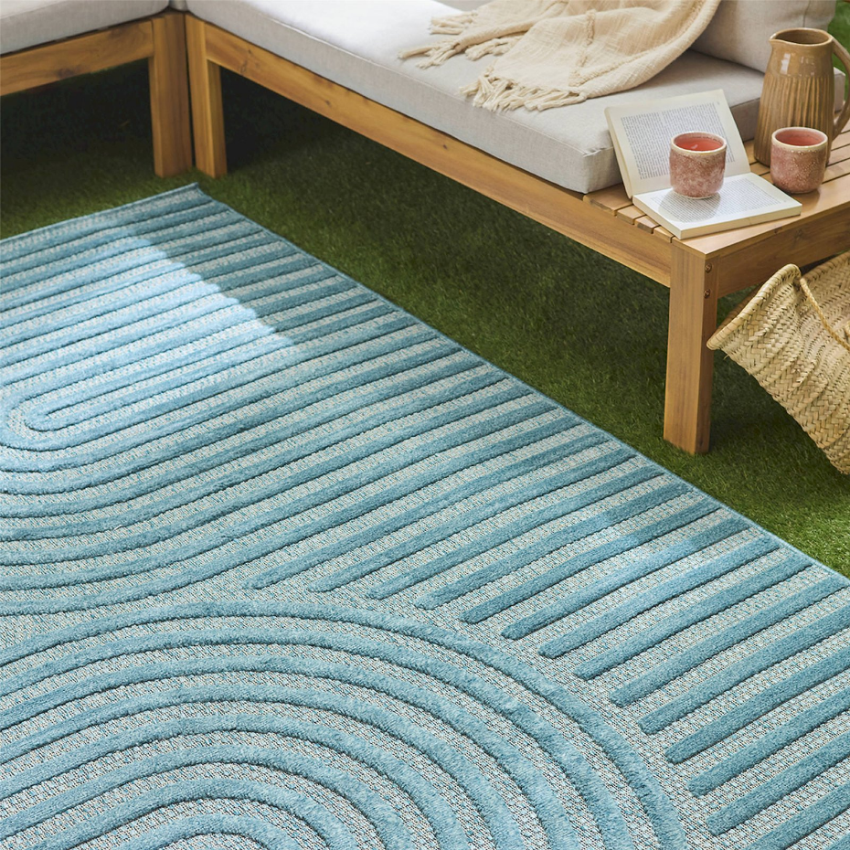 Tapis rectangulaire en polypropylène Santorini
