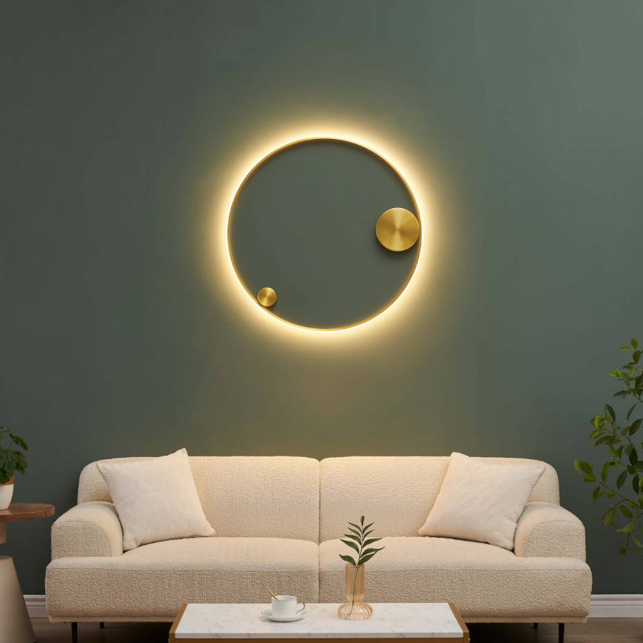 Éclairage LED circulaire doré - CEIRA