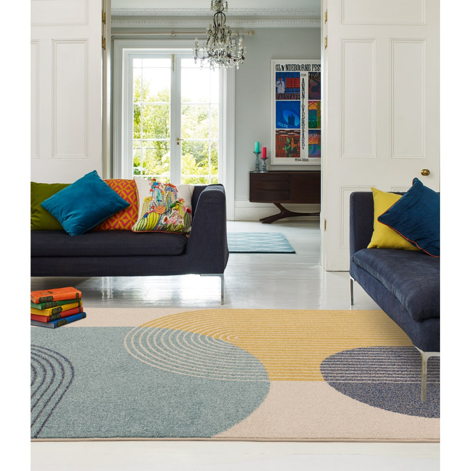 Tapis tissé plat moderne DISCO
