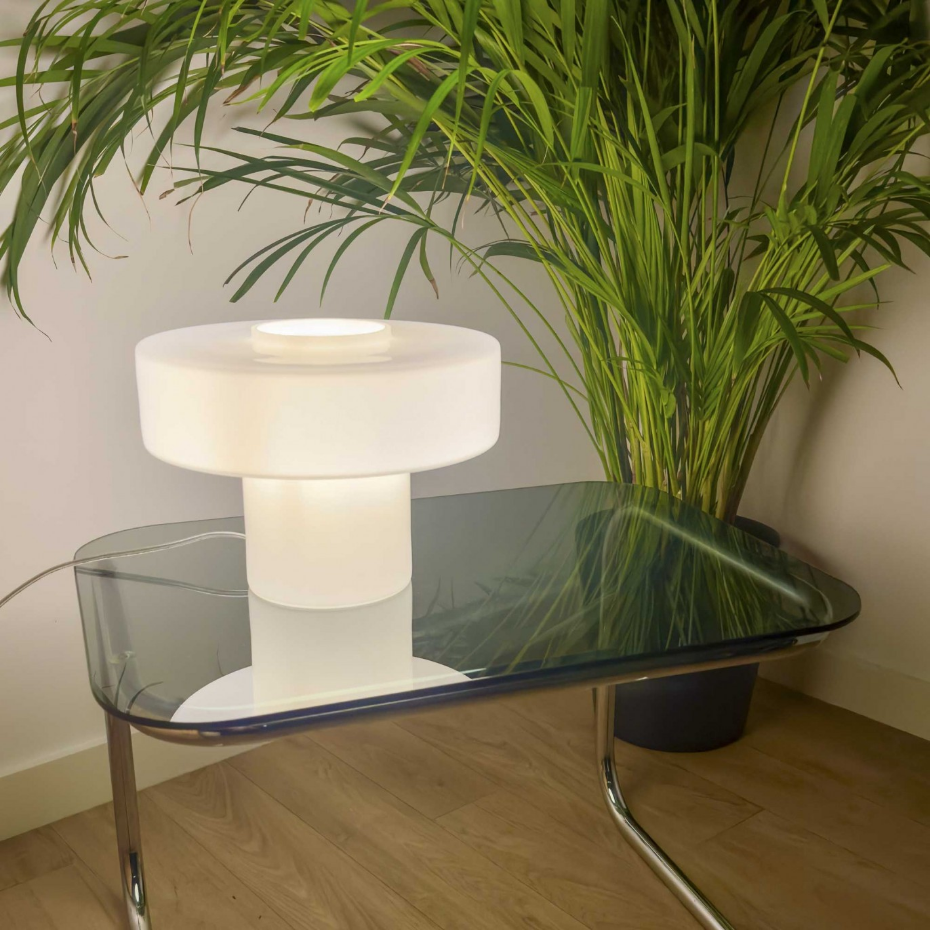 Lampe à poser en verre, FOZA