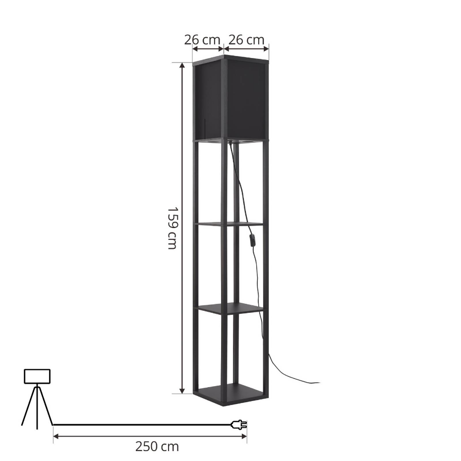 Lampadaire en bois moderne, Birta