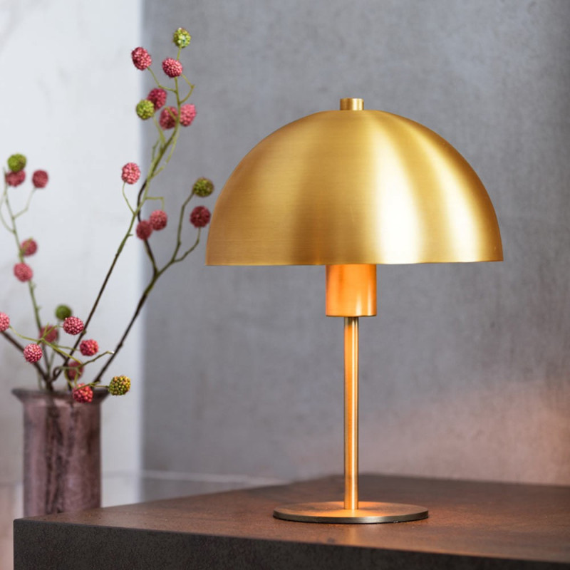 Lampe de table champignon laiton Merel