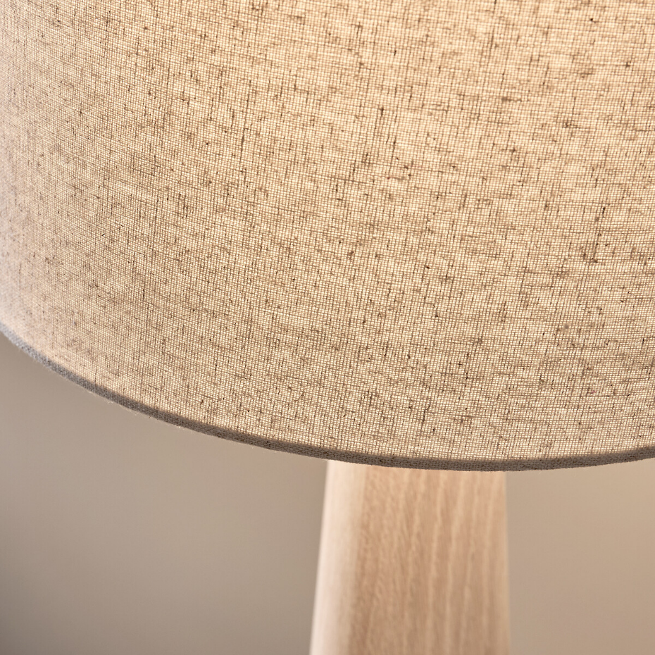 Lampe en chêne et lin, Nestwood