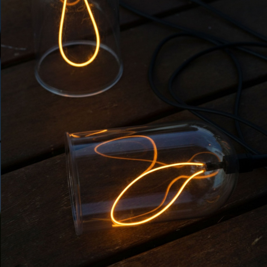 Guirlande filament GLOW LIGHT 8 cloches 15M