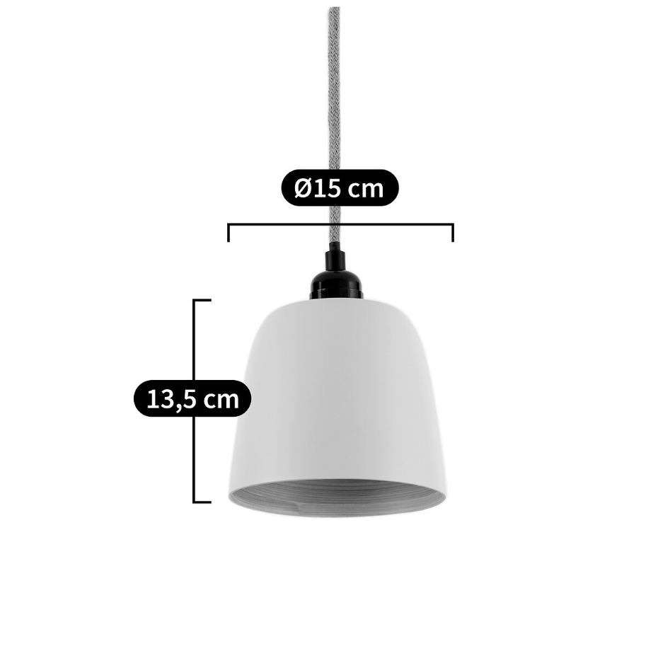 Suspension en bambou colorée Ø15 cm, Bineta