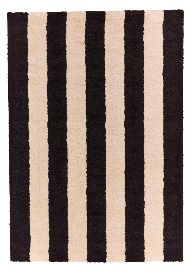 Tapis bicolore à rayures GROOVY