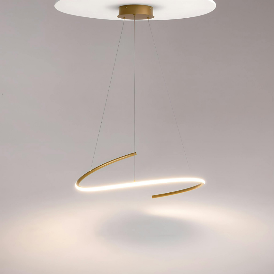 Suspension spirale à LED AVA