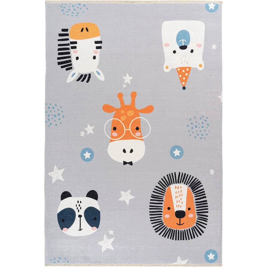 Tapis enfant en coton motifs animaux Joanna