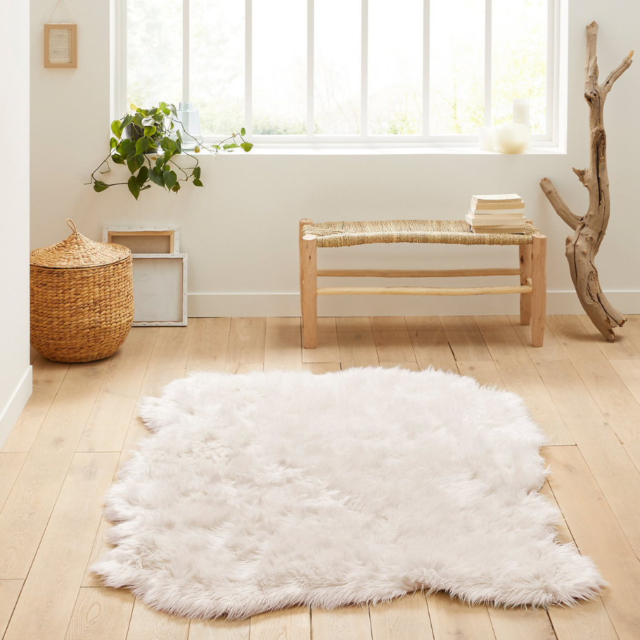 Tapis imitation fourrure, Livio, 135 x 190 cm
