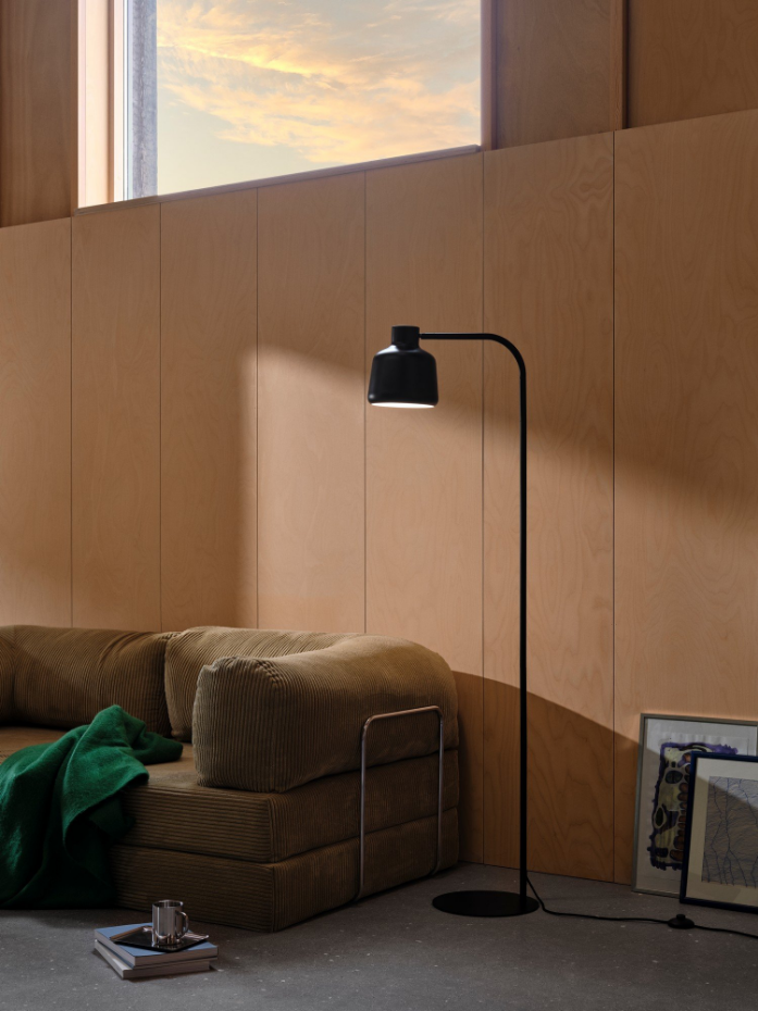 Lampadaire Louella  Métal Noir ,  H. 162 - IP20 - E27 /  Nordlux Intérieur