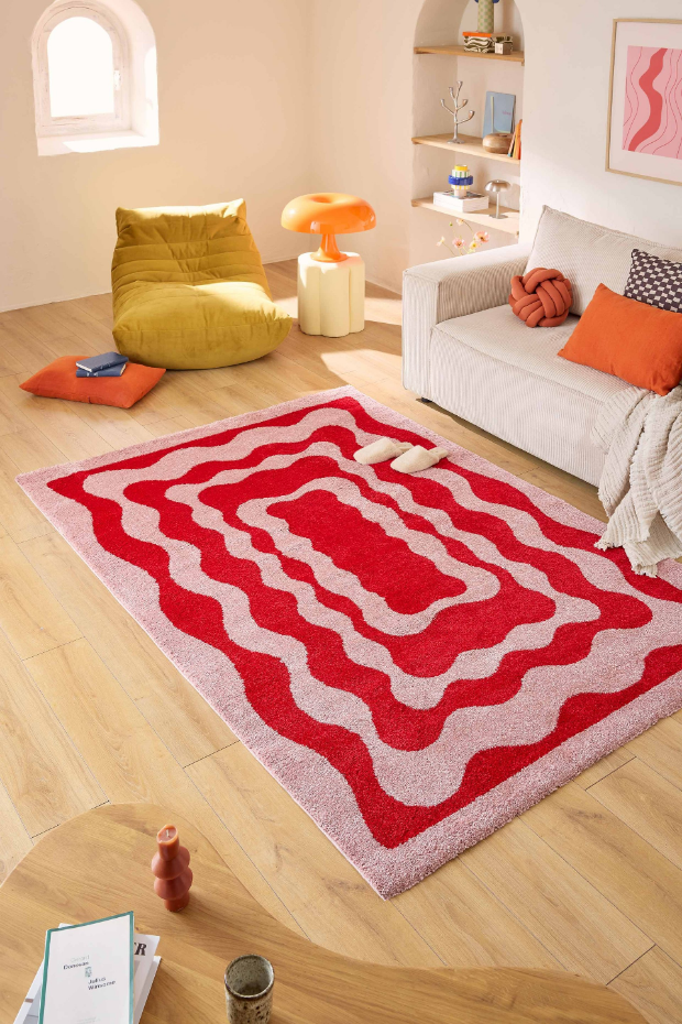 Tapis de salon rétro année 70 GROOVY