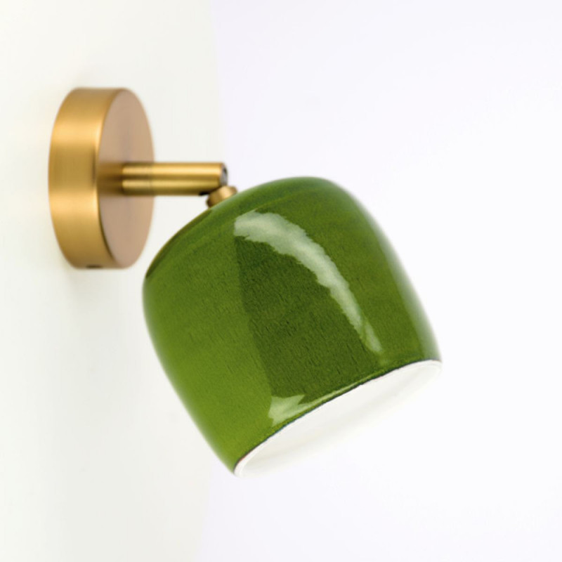 Applique Articulée Marcel Céramique de couleur Verte