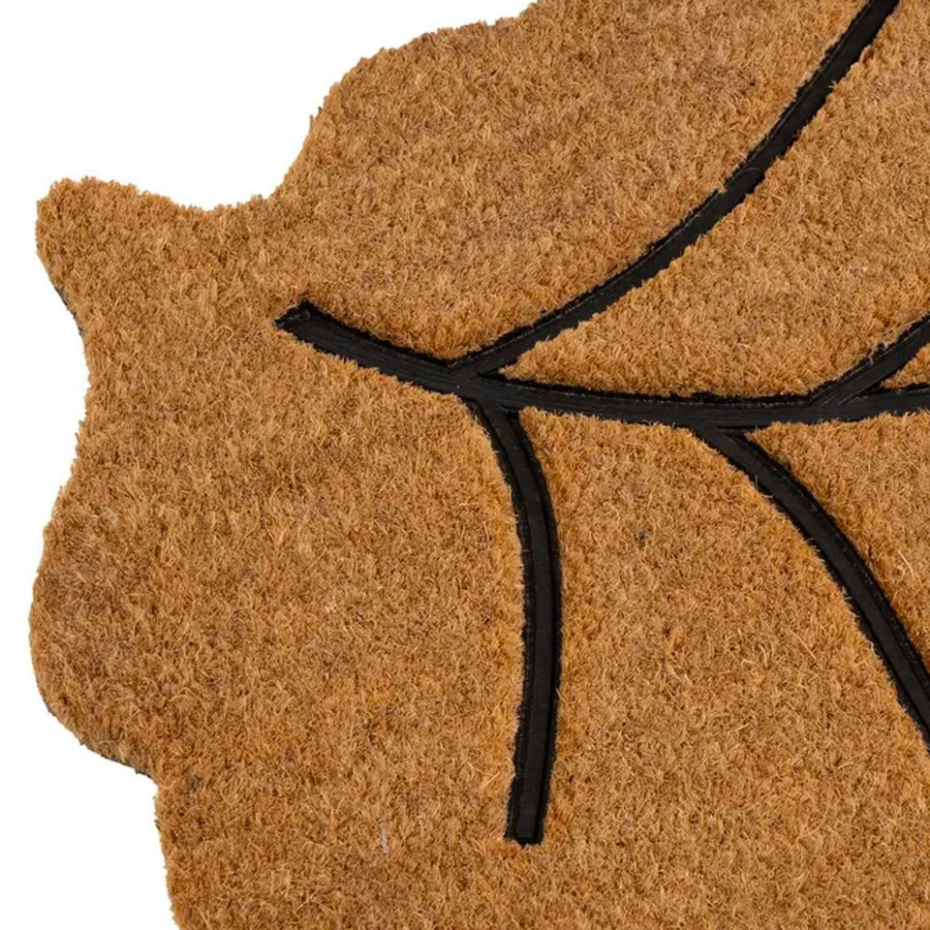 Paillasson coco feuille 75x45x1.5cm