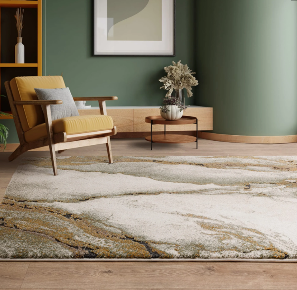 Tapis salon et chambre tissé plat HAVEN