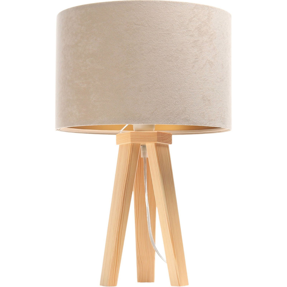 Lampe de chevet en bois Glamour