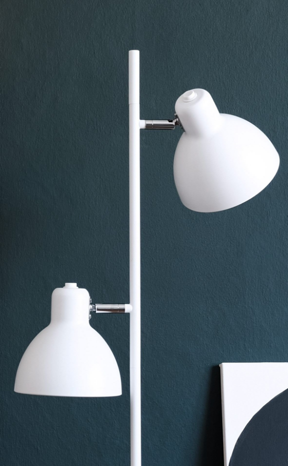 Lampadaire en Métal à deux points lumineux SKAGEN