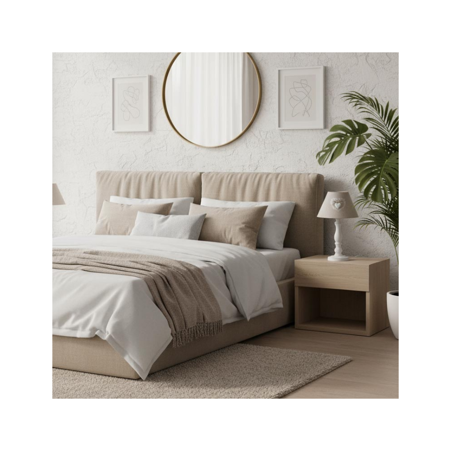 Lampe de chevet en bois Romantique
