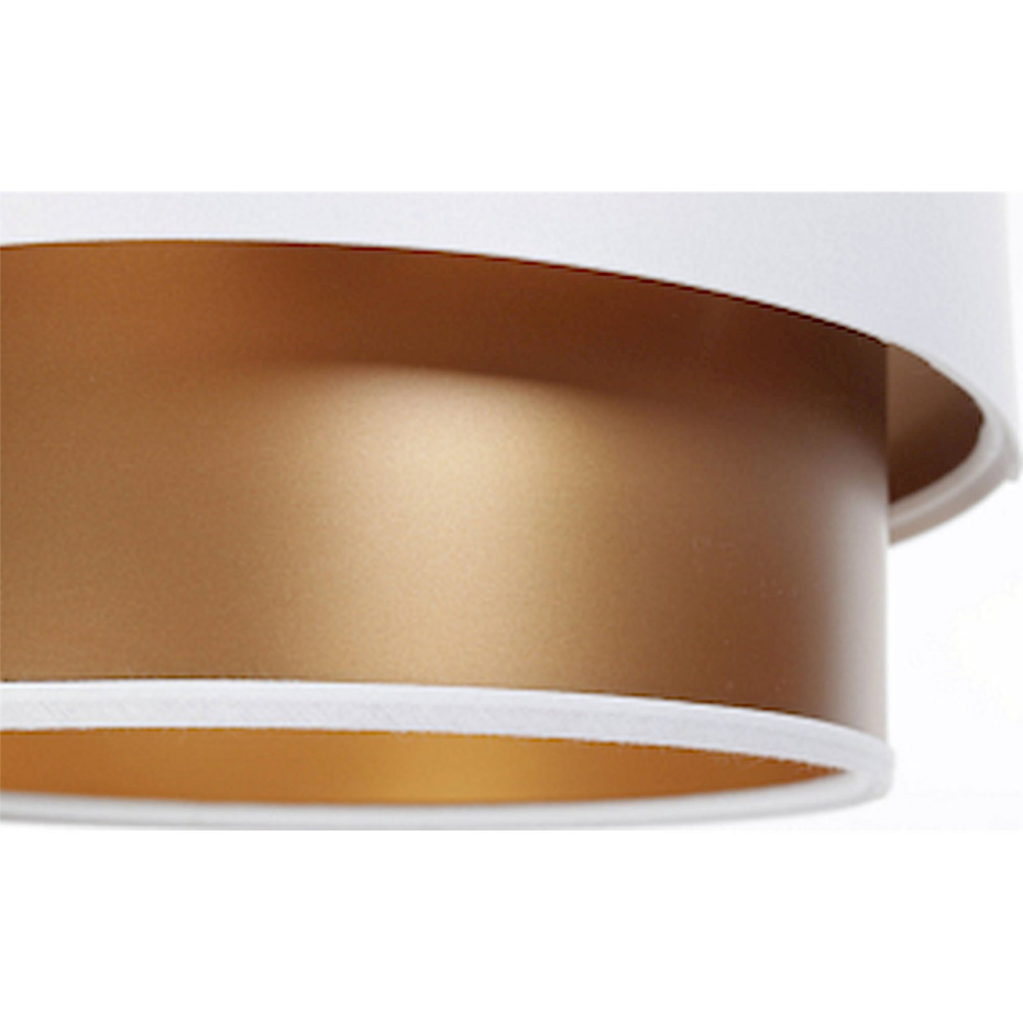 Suspension rectangulaire en PVC  et cuivre Duo ellegant