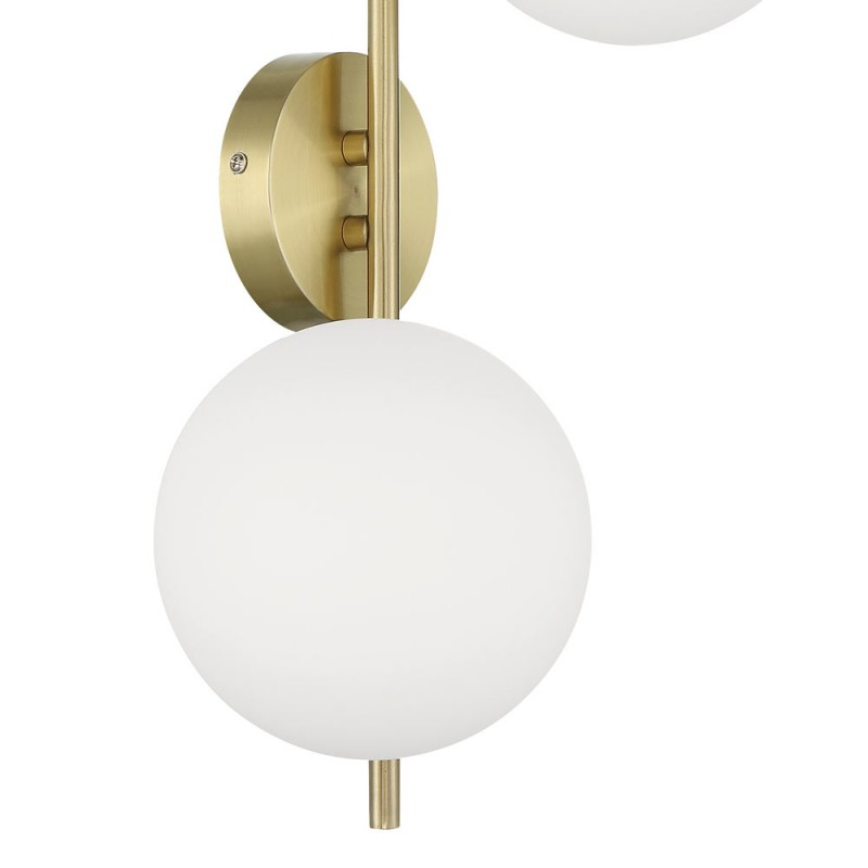 Applique Roxanne Laiton Mat Tige 2 Globes
