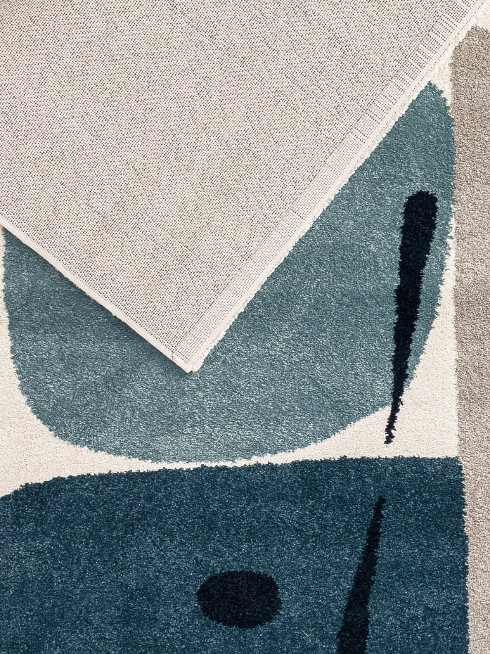 Tapis géométrique hommage à Joan Miró COLLAGE