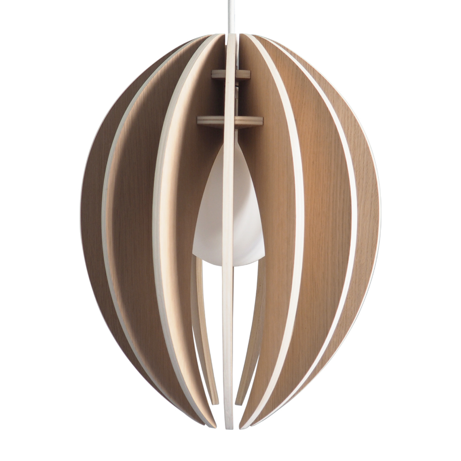 Lampe suspension chêne - FEVE