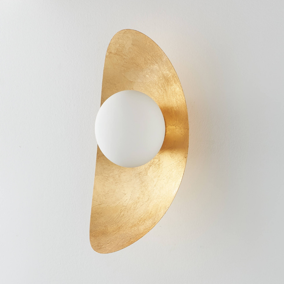 Applique à LED finition feuille d'or - ISOLA