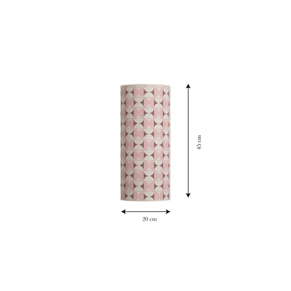 Abat-jour en lin 40x25 cm