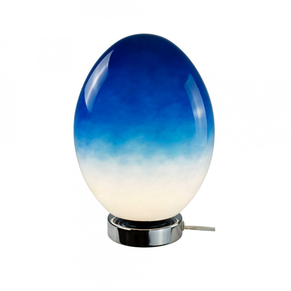 Lampe à poser en verre & métal, ELARIS
