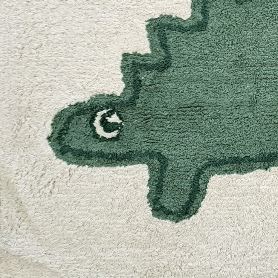 Tapis enfant Dinosaure en coton tufté DINO