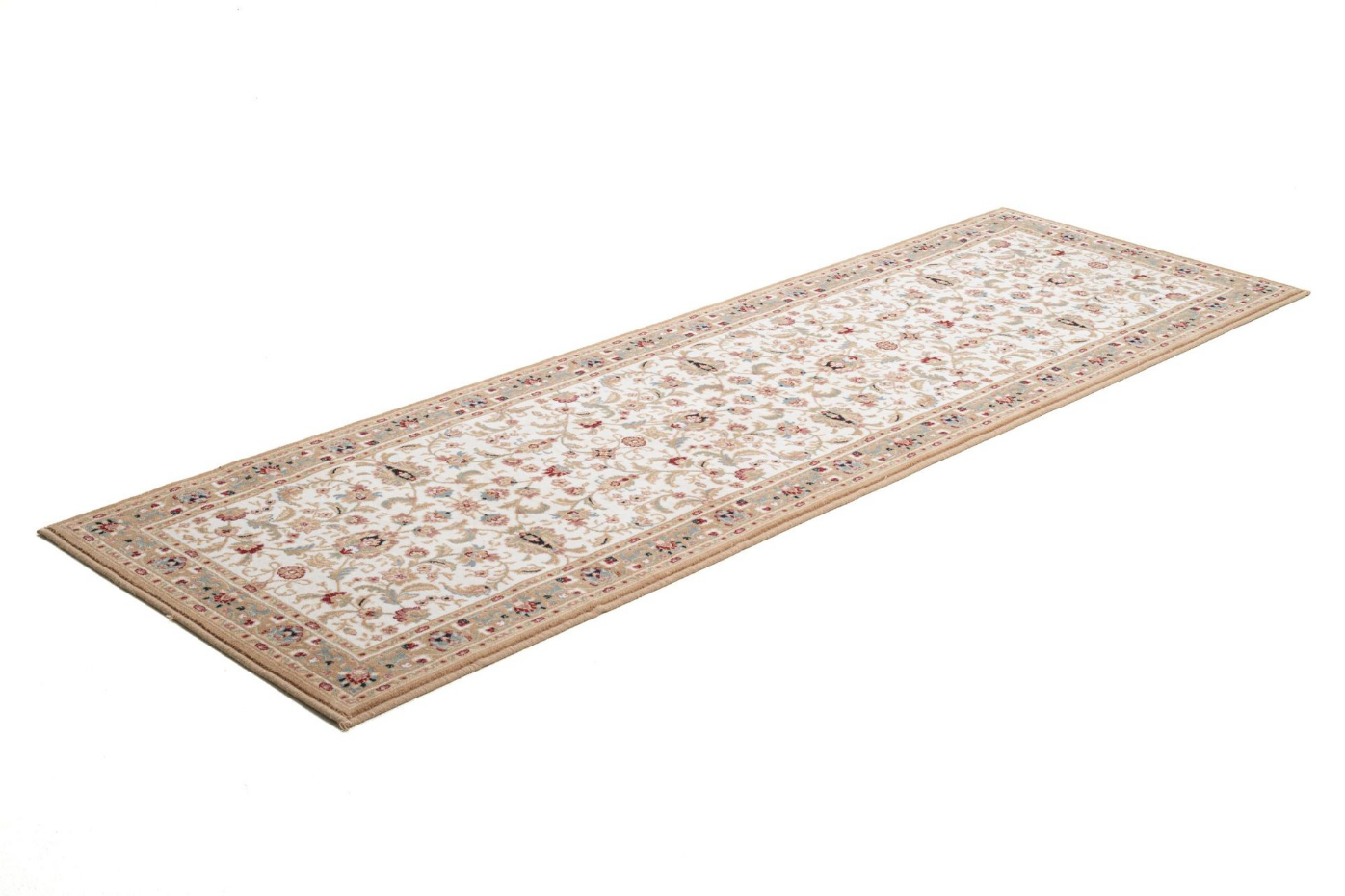 Tapis couloir floral Dolna, tissé, laine, d'orient