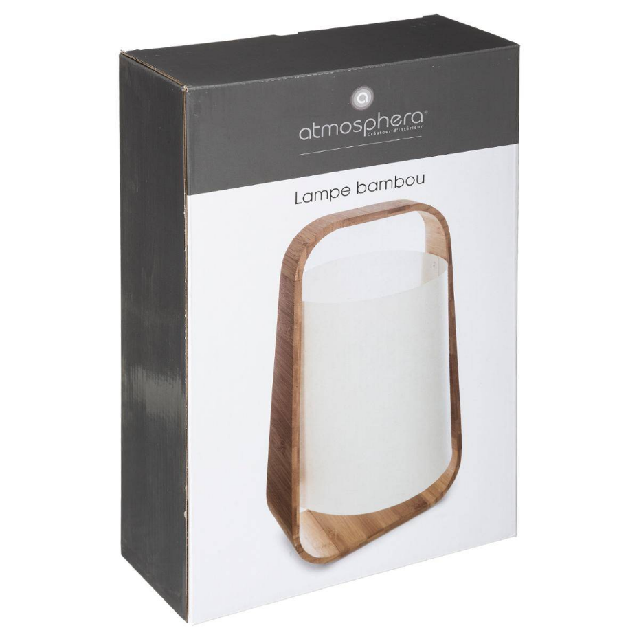 Lampe bambou et papier design épuré REX